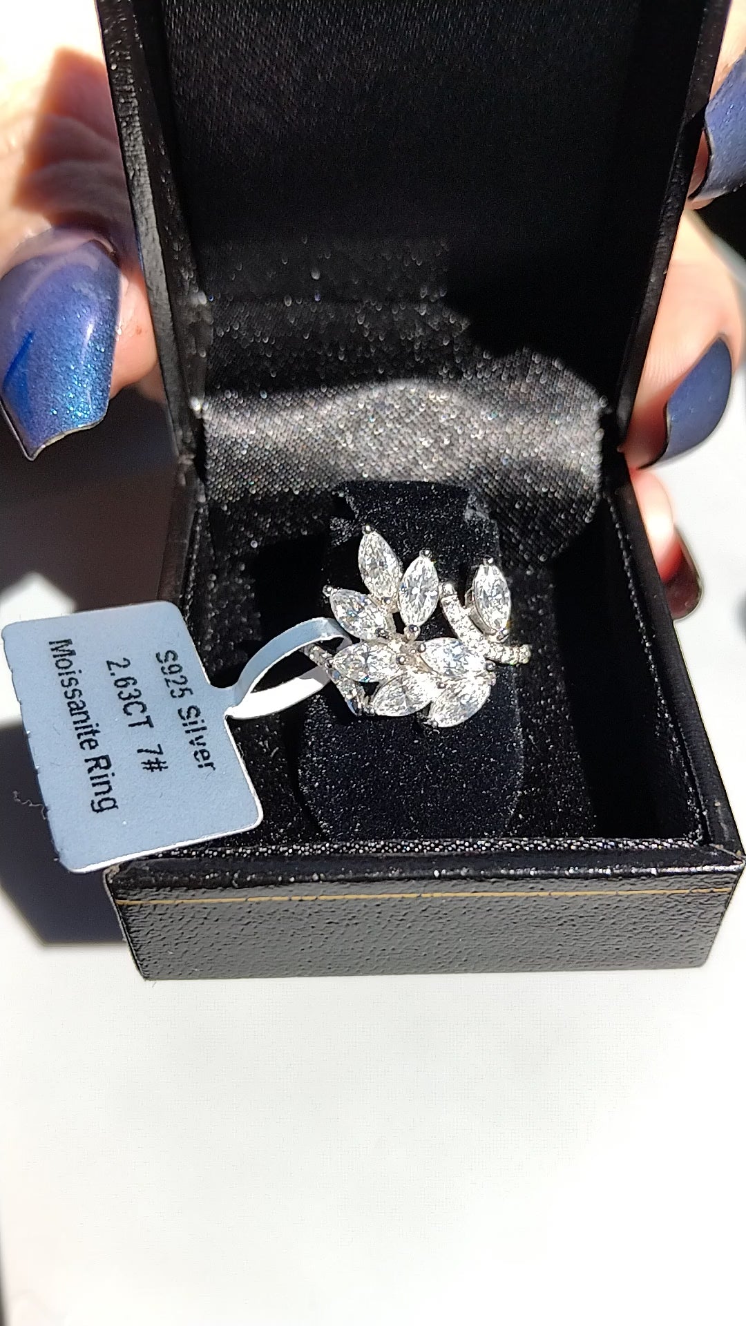 Moissanite woman's Ring 2.63ct Size 7