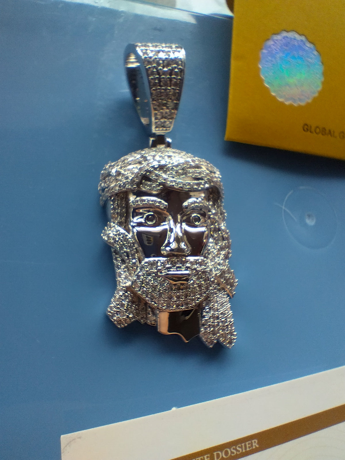 Moissanite Jesus Pendant