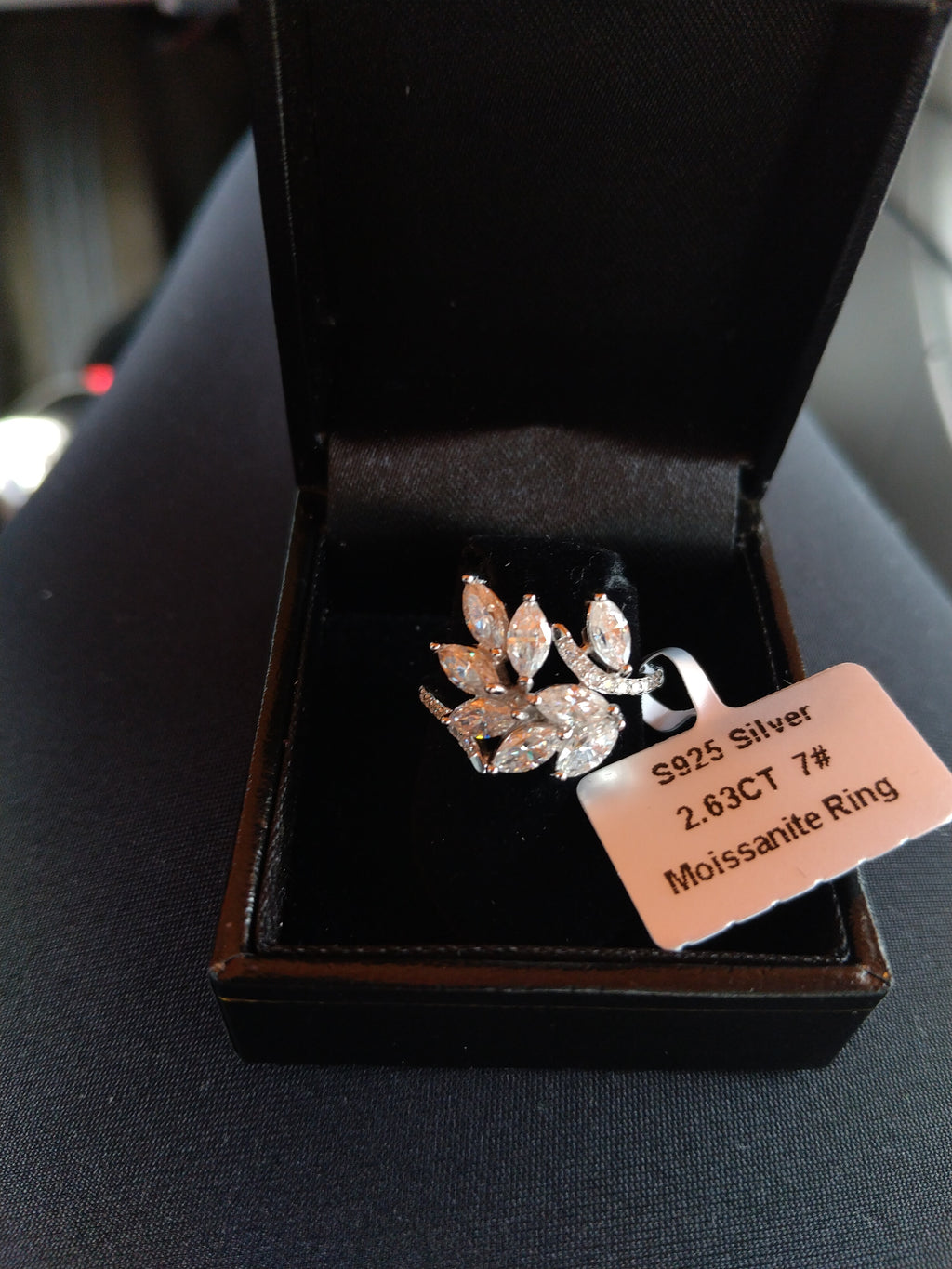 Moissanite woman's Ring 2.63ct Size 7