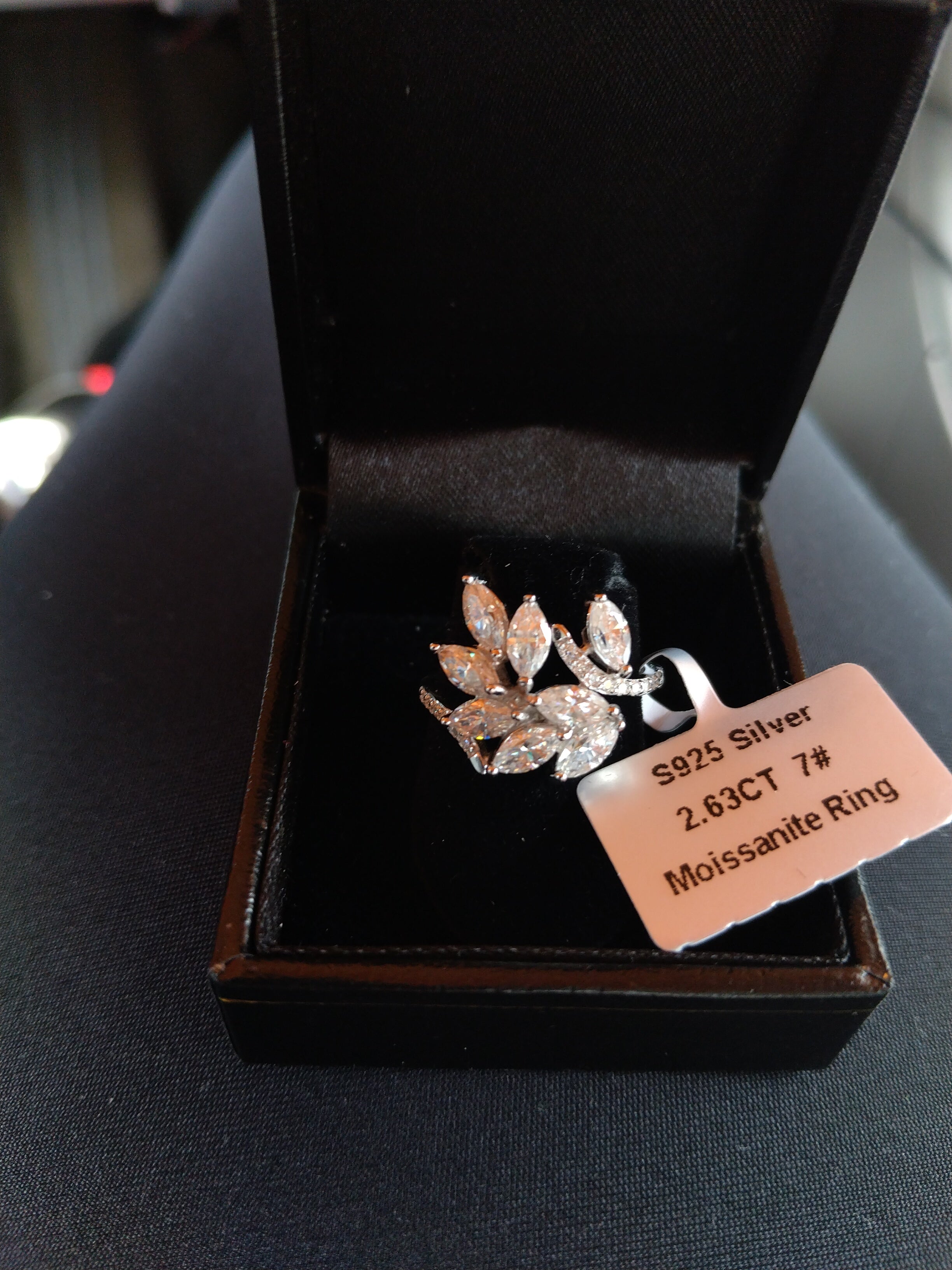Moissanite woman's Ring 2.63ct Size 7