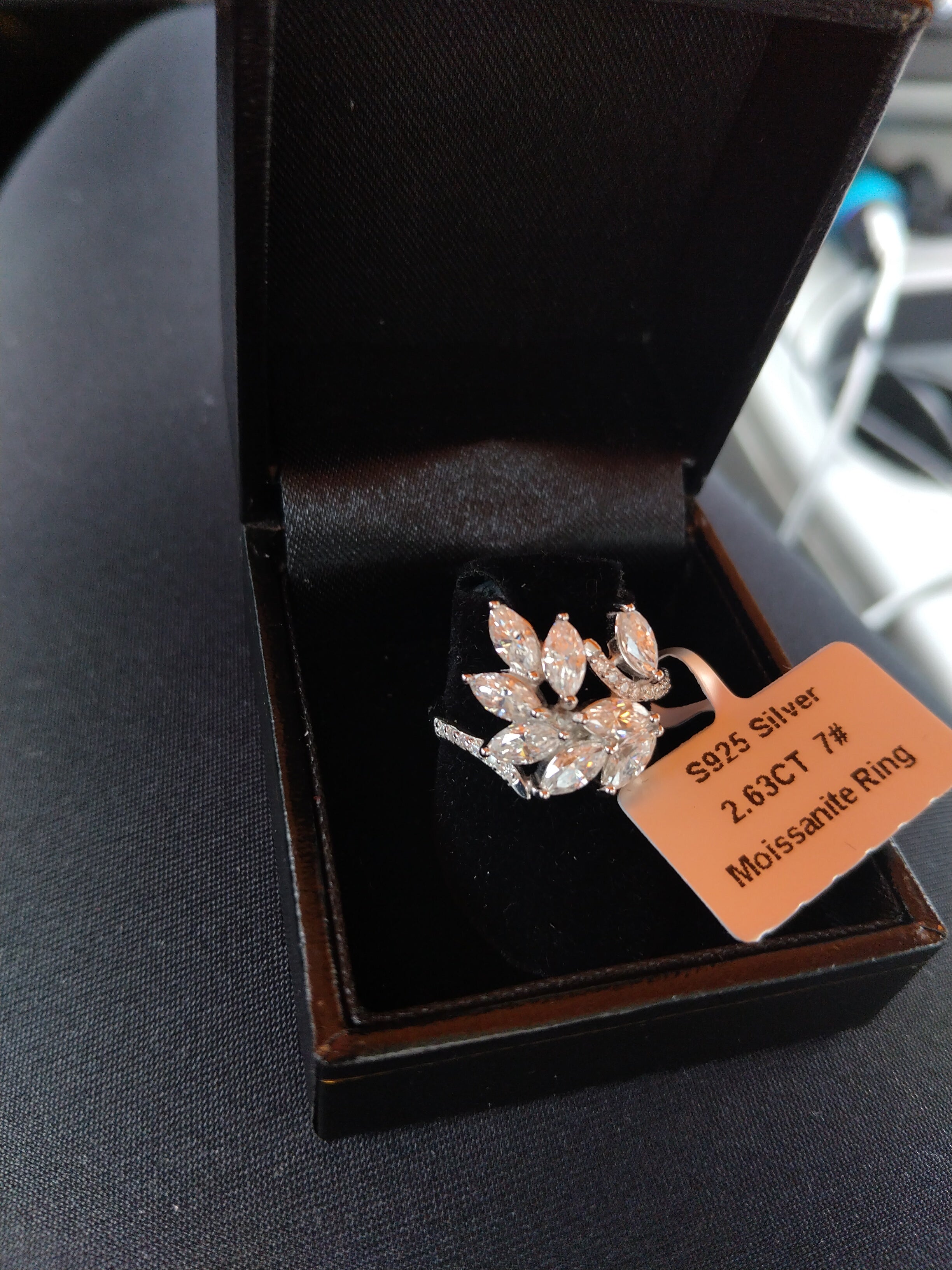 Moissanite woman's Ring 2.63ct Size 7