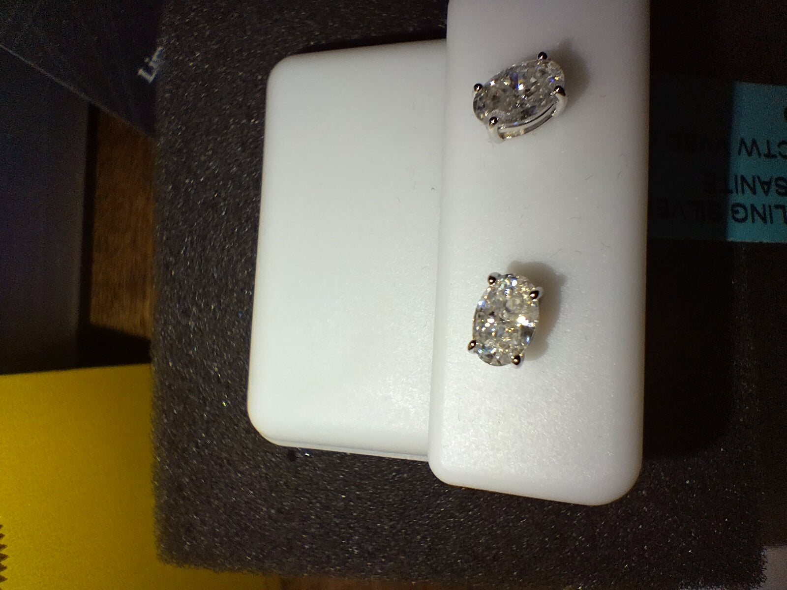 Moissanite Oval Stud Earrings 1ct