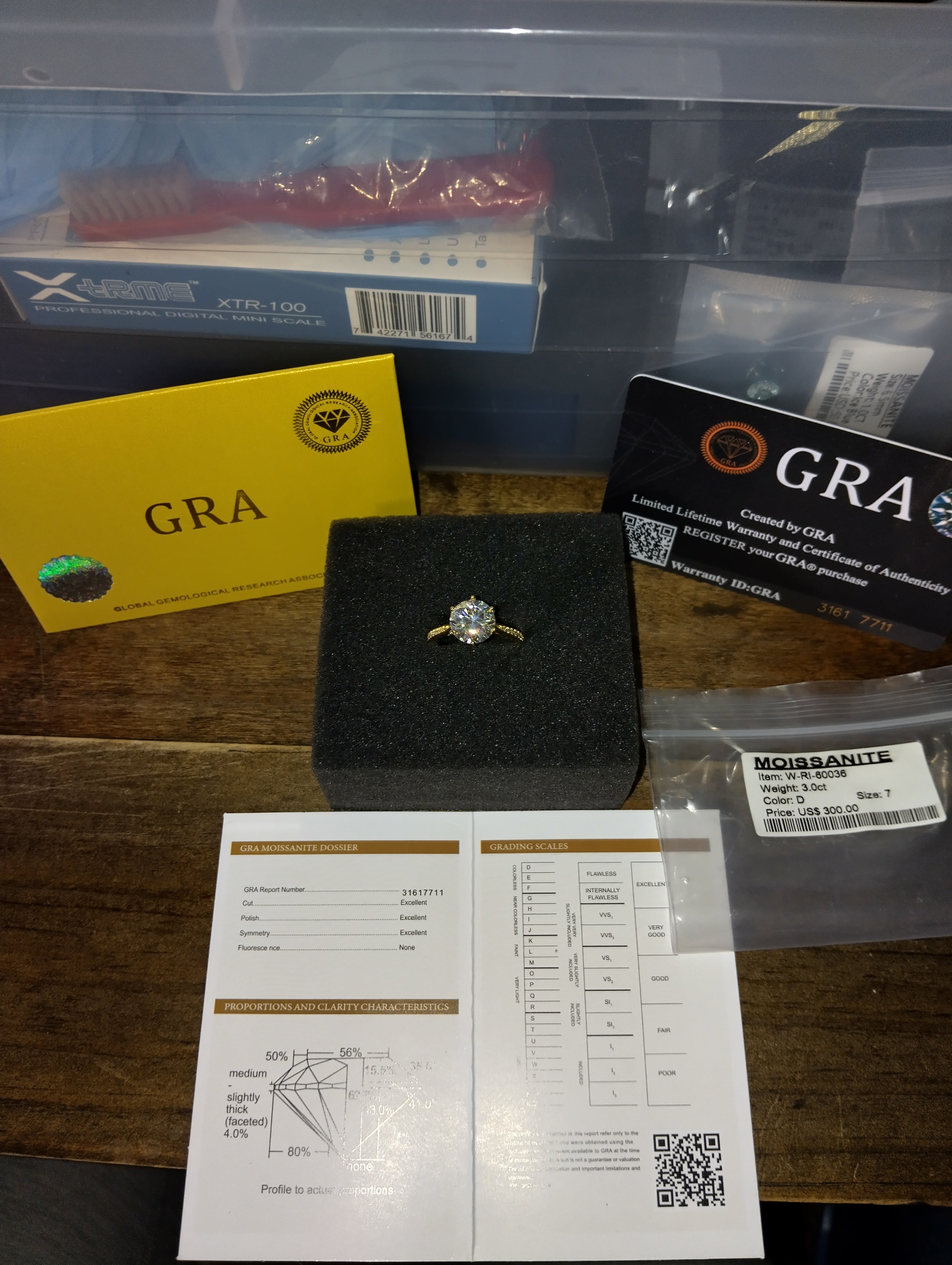 Breathtaking 3ct Moissanite Women's Ring 6