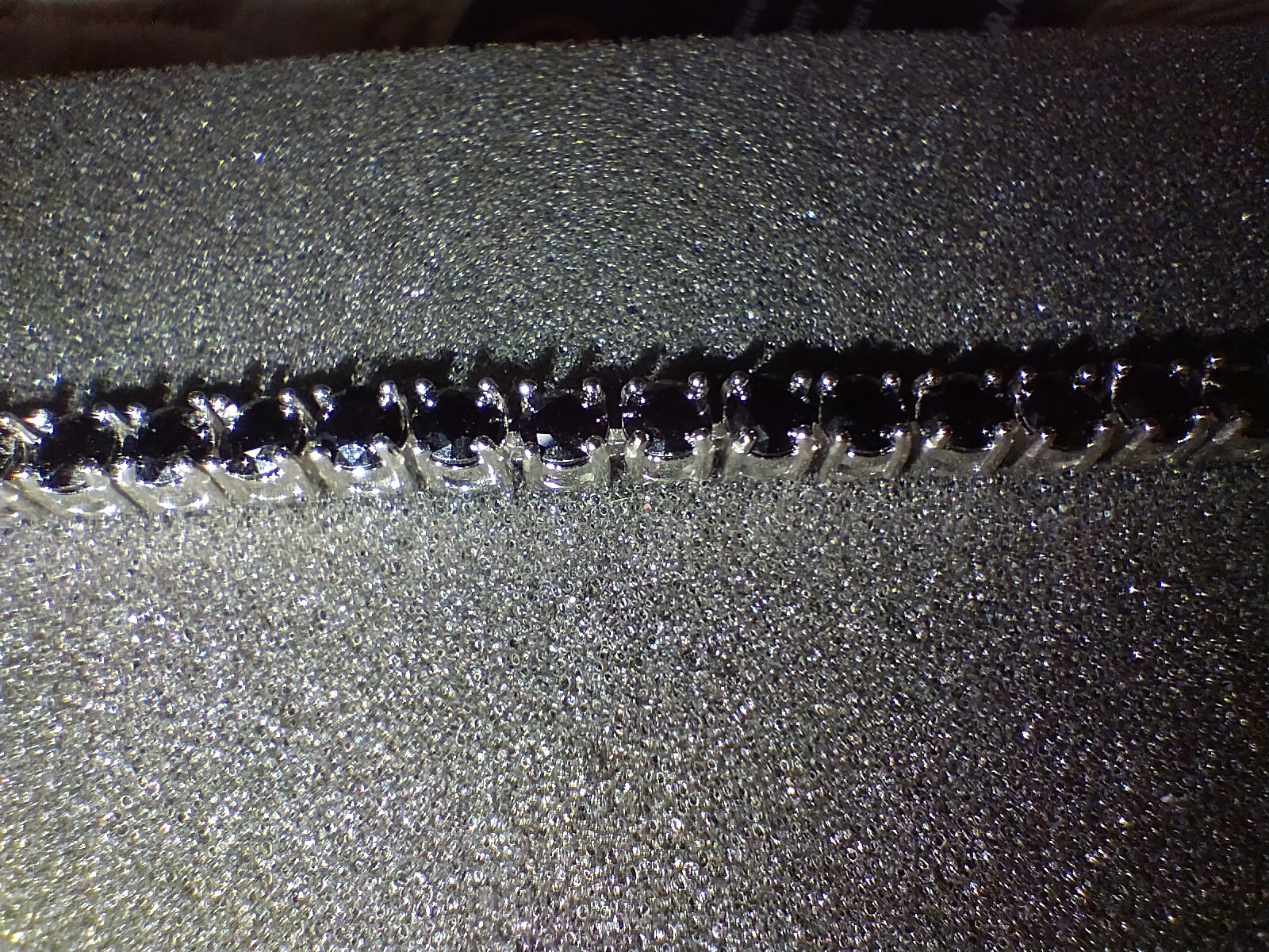 Black Moissanite Tennis Bracelet 11.1ct