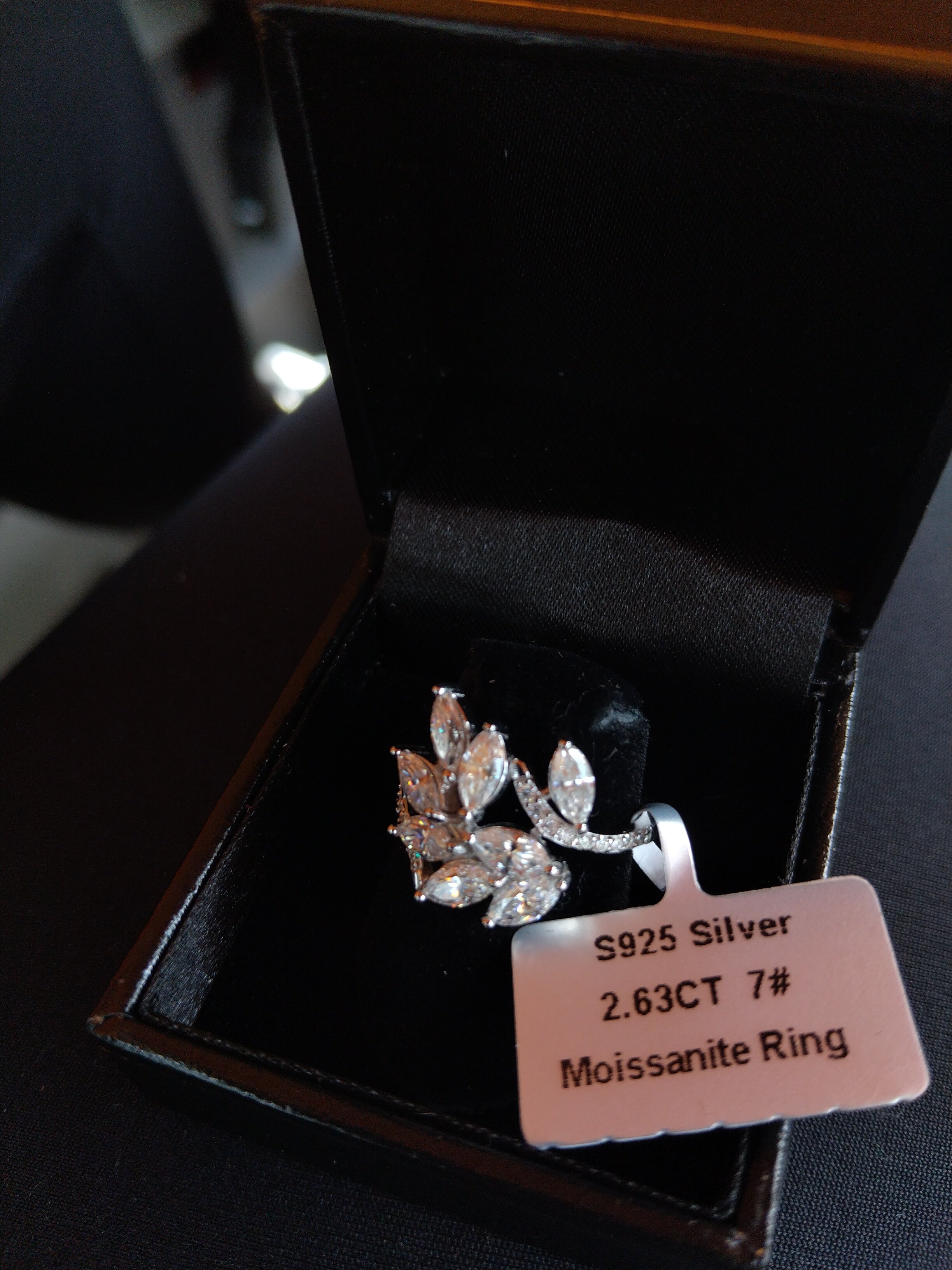 Moissanite woman's Ring 2.63ct Size 7