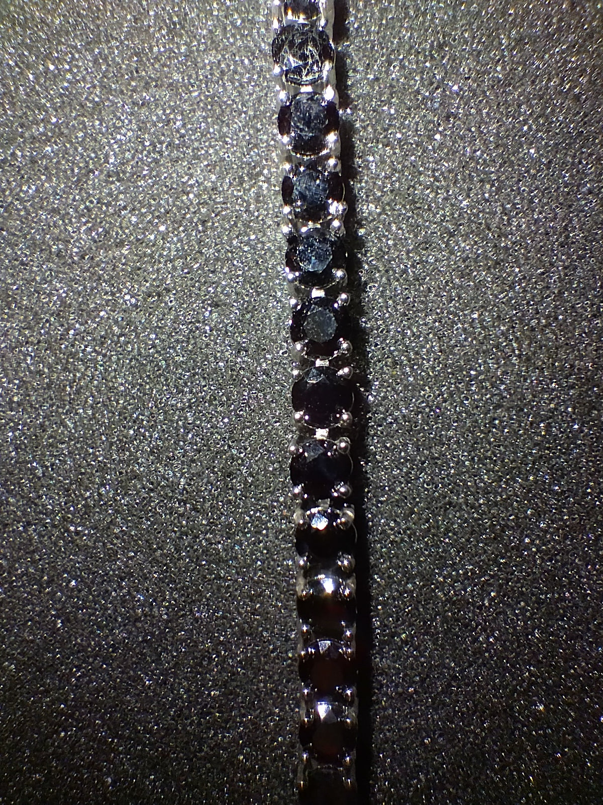 Black Moissanite Tennis Bracelet 11.1ct
