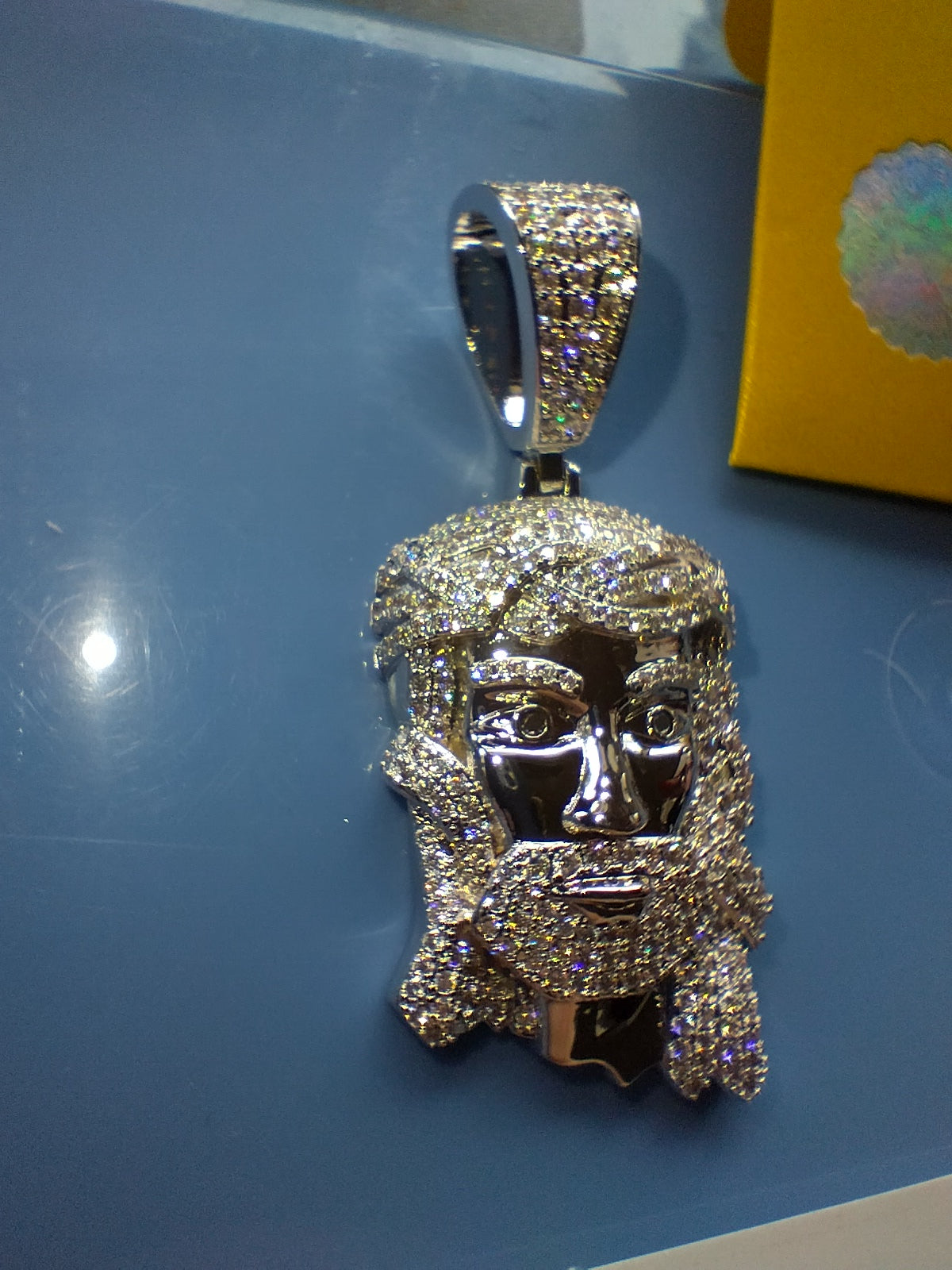 Moissanite Jesus Pendant