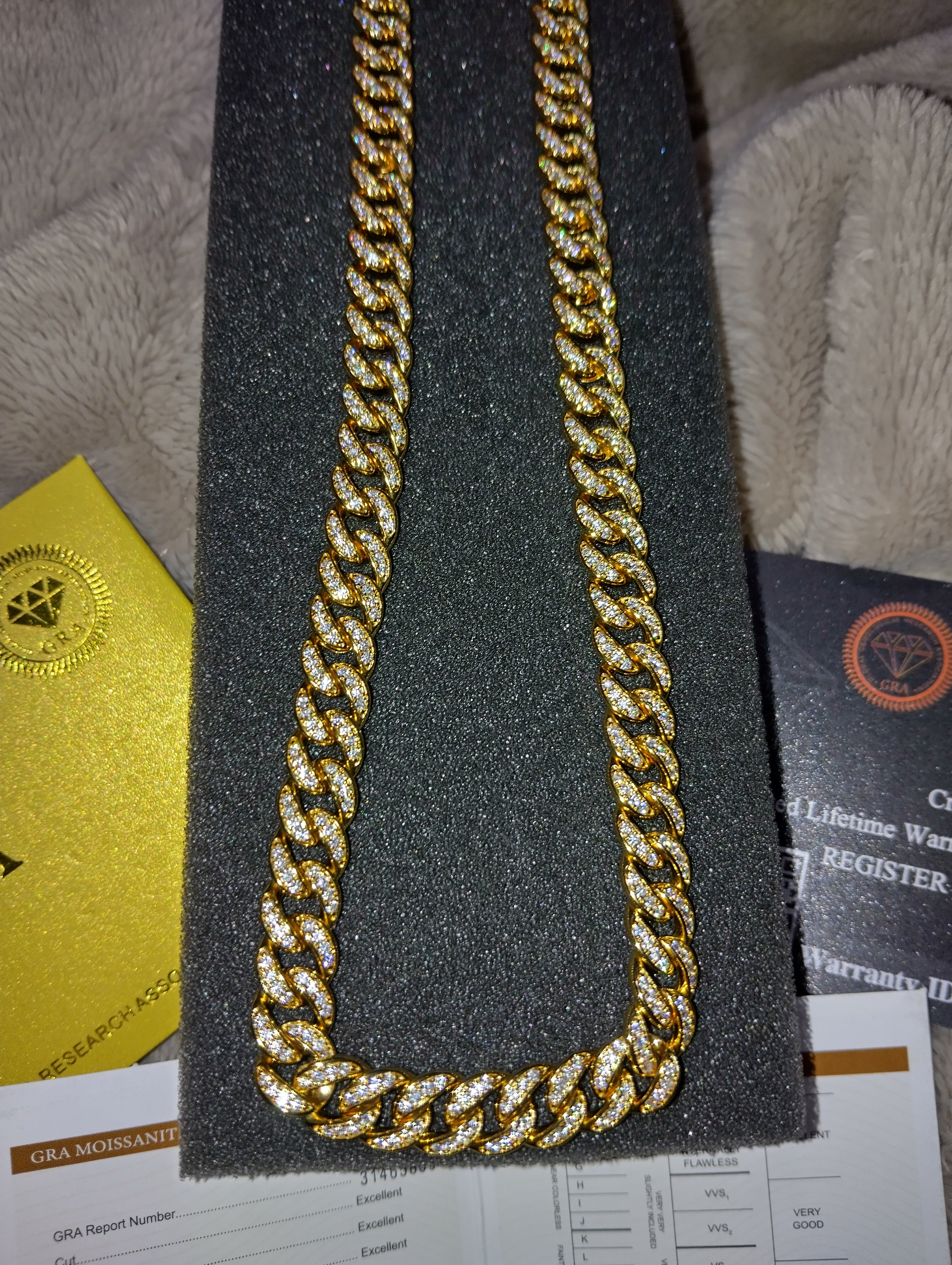 Moissanite Cuban Link Chain