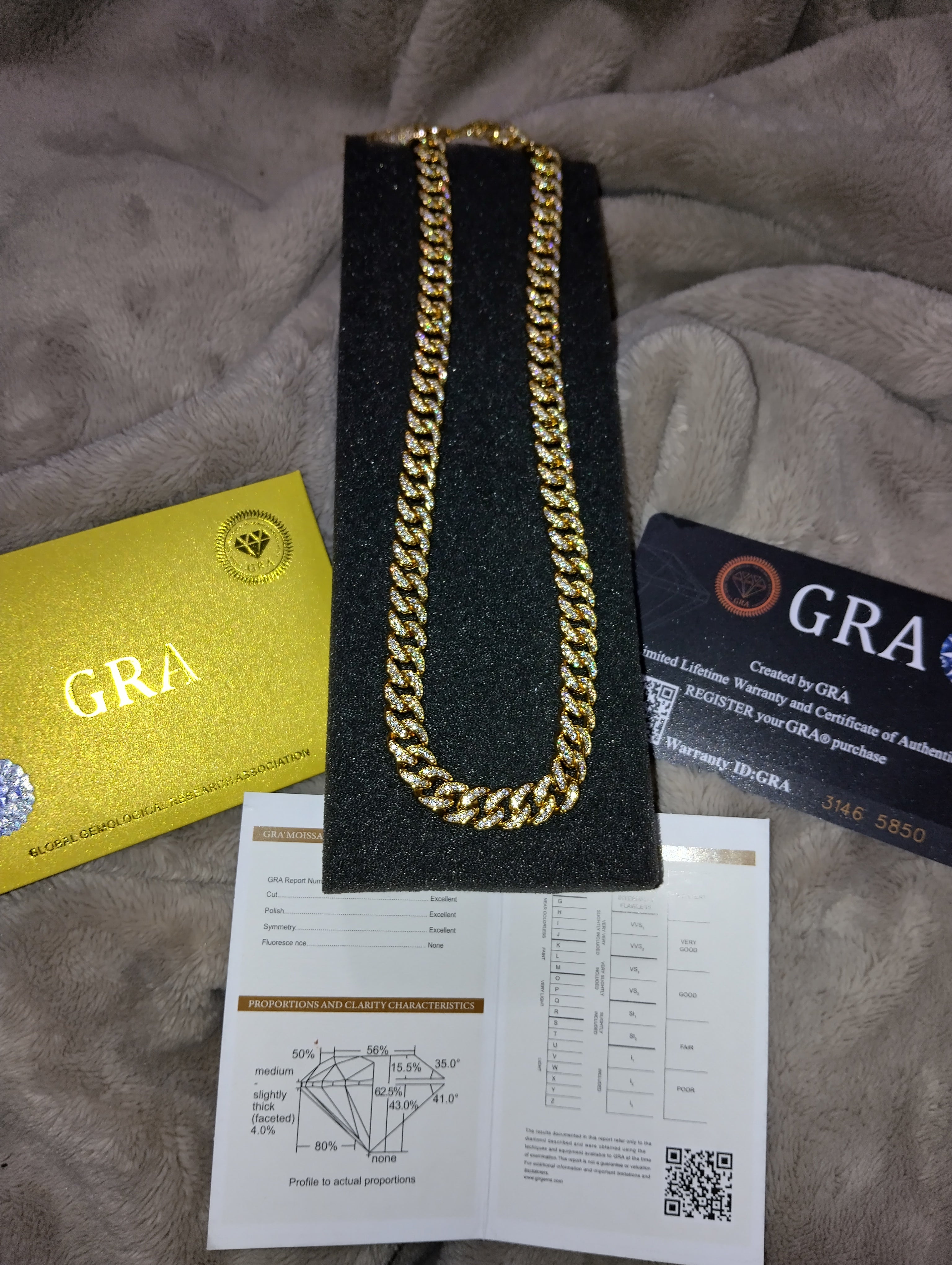 Moissanite Cuban Link Chain