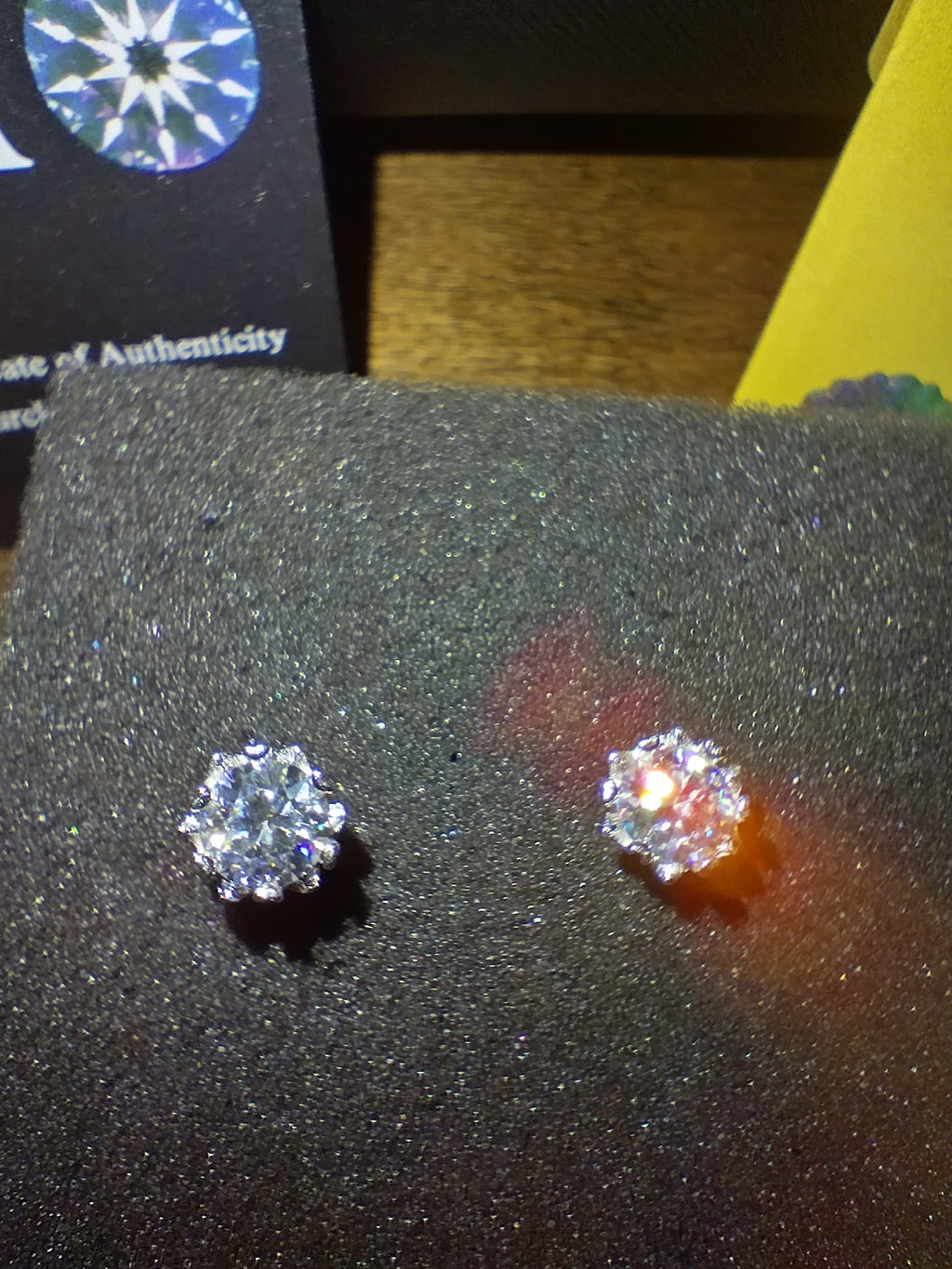 2ct Moissanite Stud Earrings
