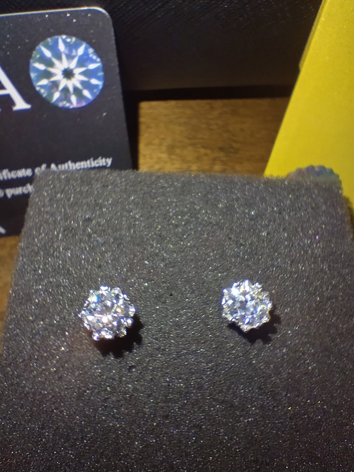 2ct Moissanite Stud Earrings